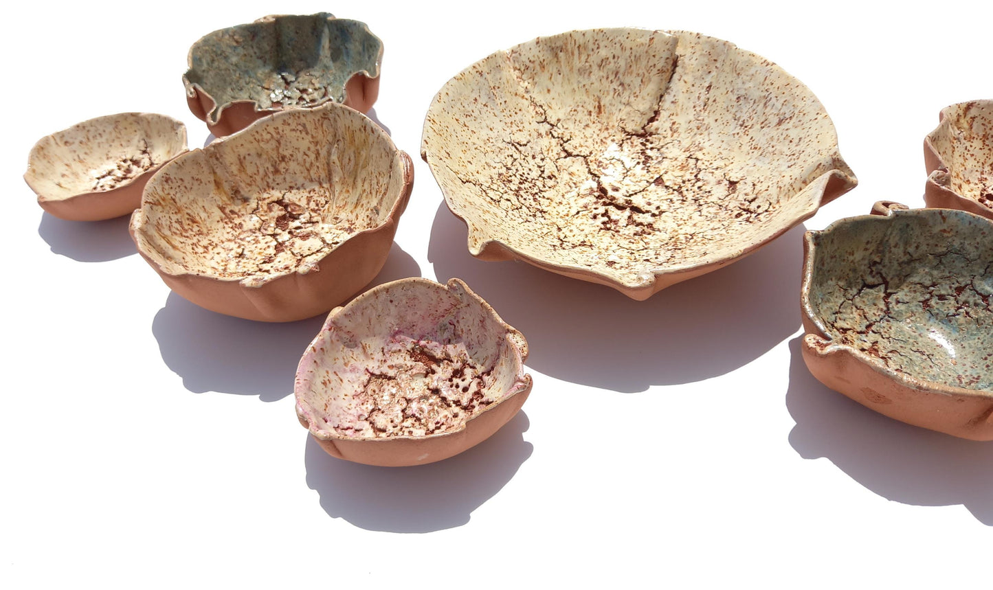 Handmade Terracotta Tulip Wall Sculpture: Earthy Ceramic Tiles Set, Made to Order