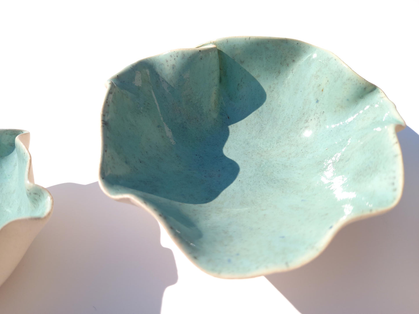 Pastel Green Porcelain Wall Art Sculpture Set - Made to Order