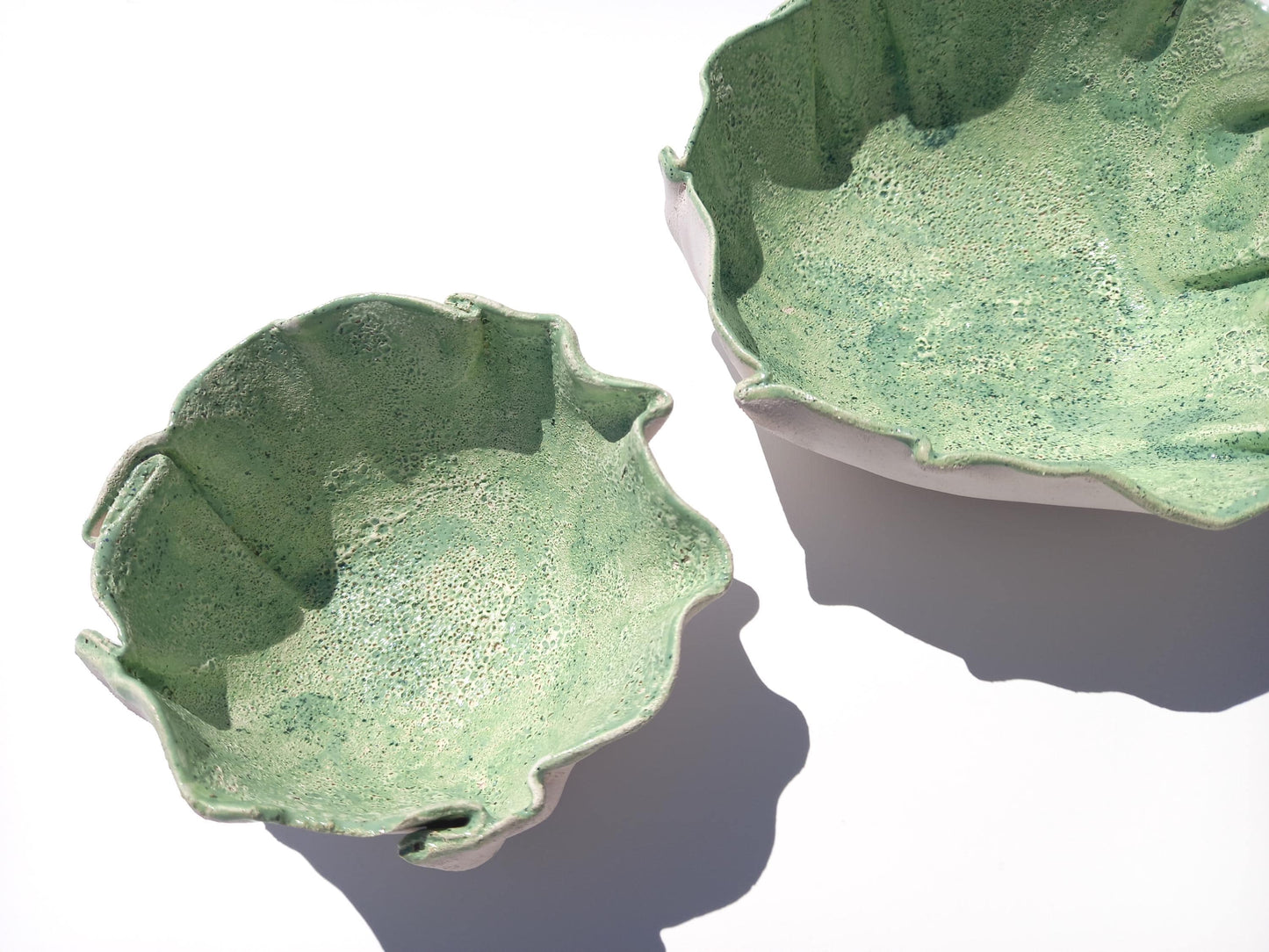 Light Green Ceramic Wall Art Sculpture: Design Your Own Set