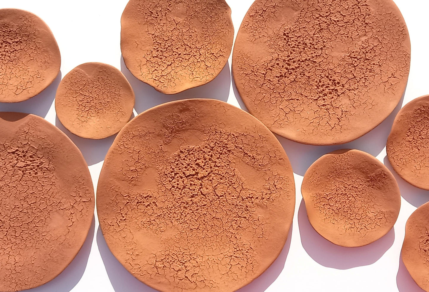 Large Terracotta Wall Art Tiles: Handmade Ceramic Sculpture (MADE TO ORDER)