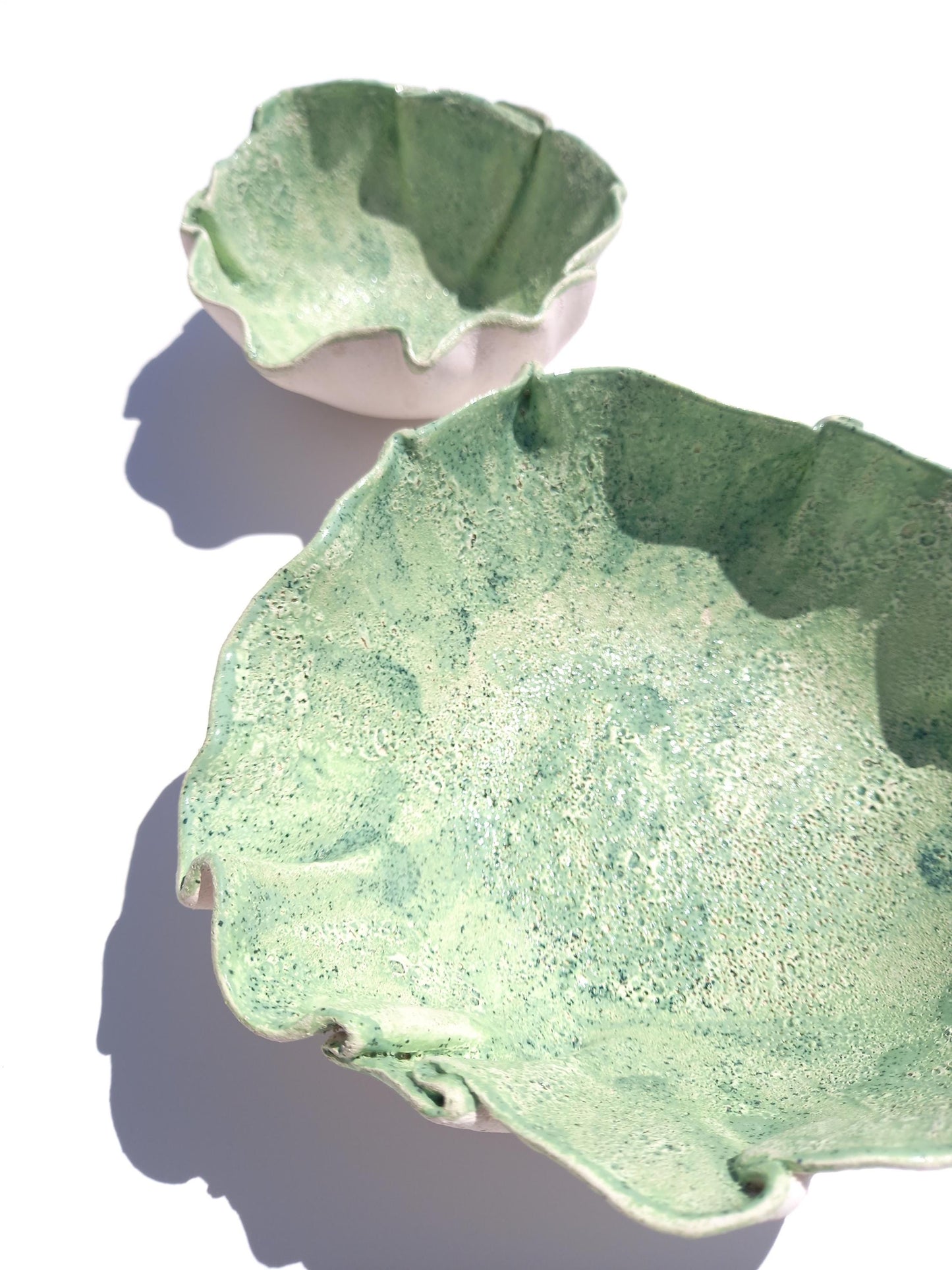 Light Green Ceramic Wall Art Sculpture: Design Your Own Set