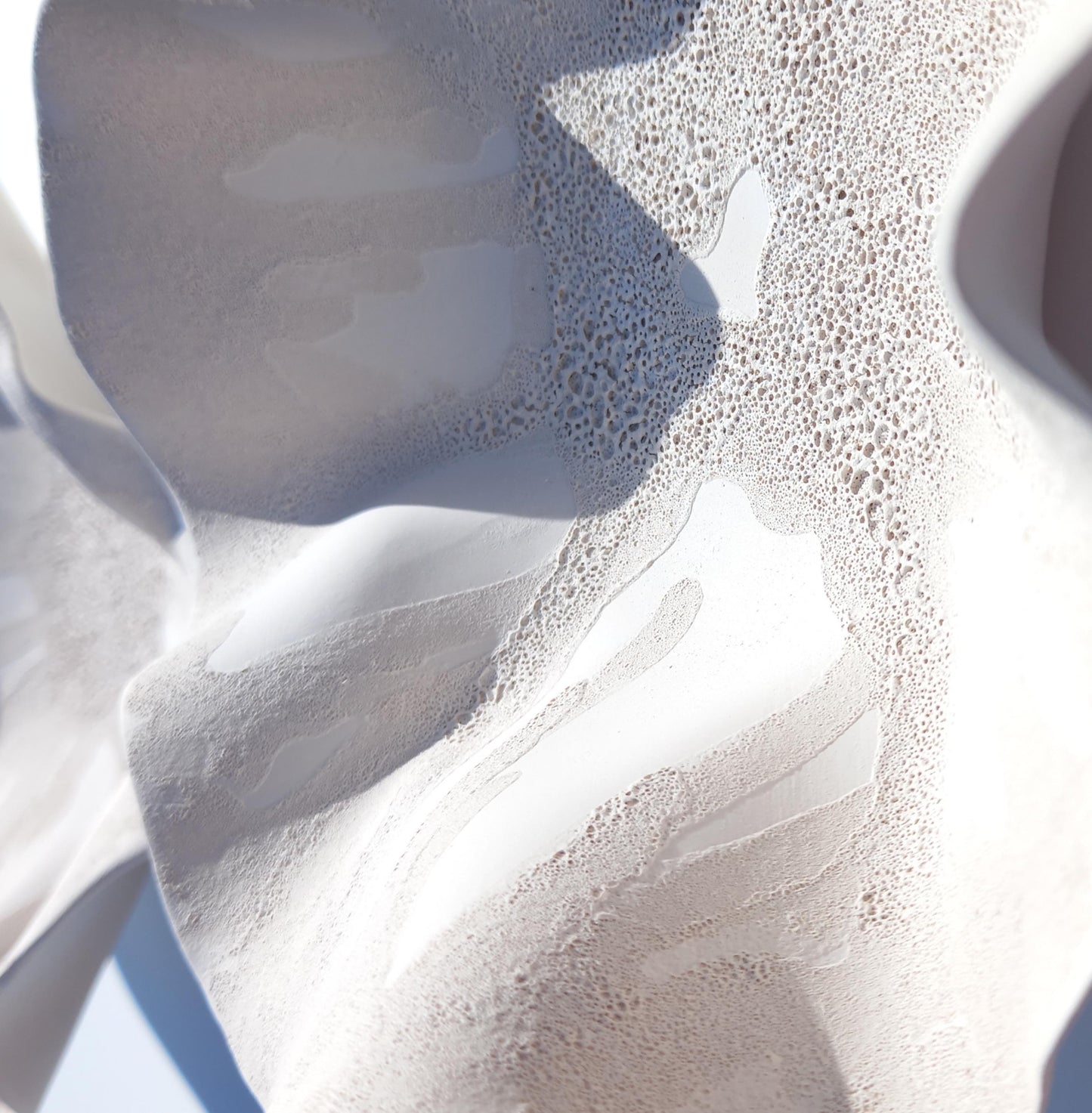 White Ceramic Flower Wall Art Tiles: Large Floral Wall Sculpture (Made to Order)