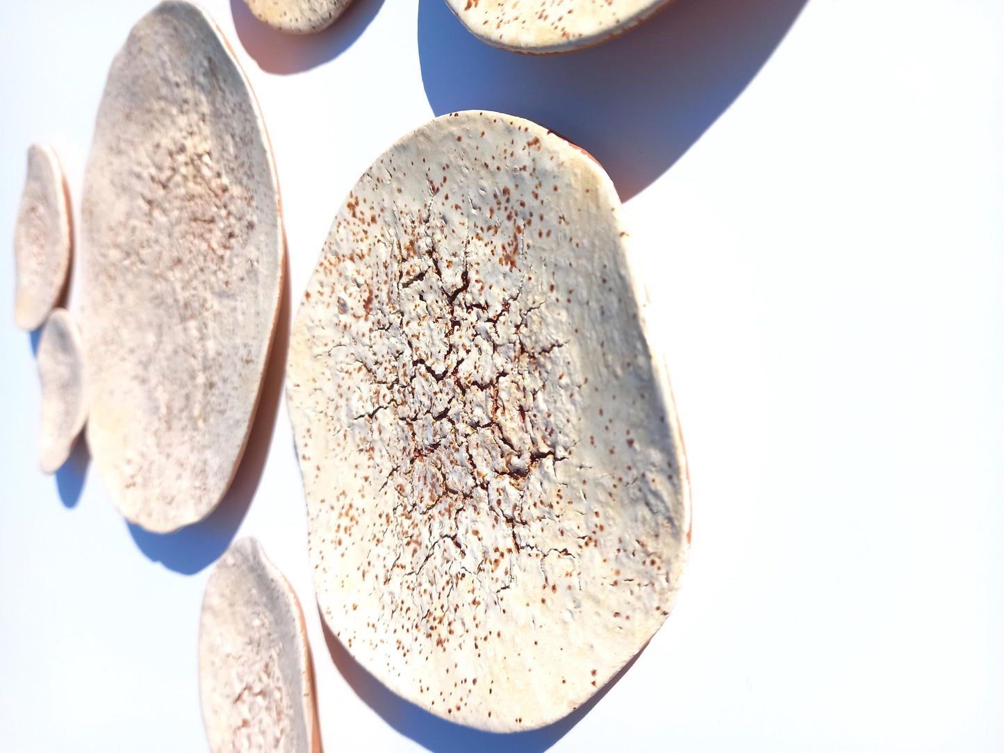 Beige Terracotta Wall Art - Ceramic Wall Sculpture - Modern Decorative Tiles - Made to Order