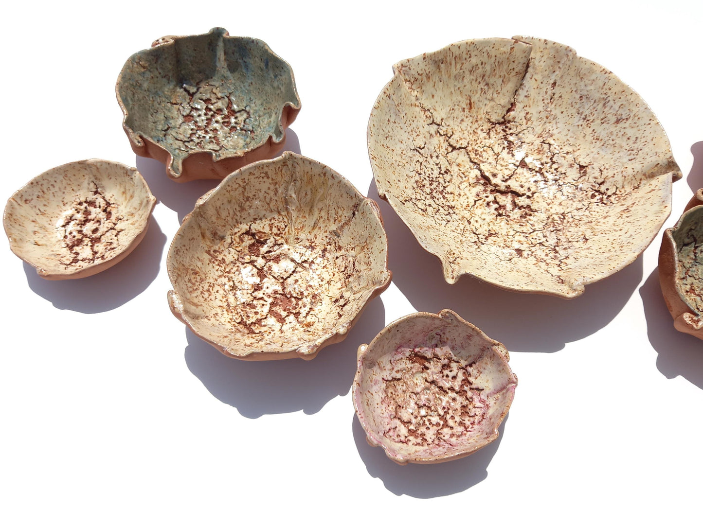 Handmade Terracotta Tulip Wall Sculpture: Earthy Ceramic Tiles Set, Made to Order