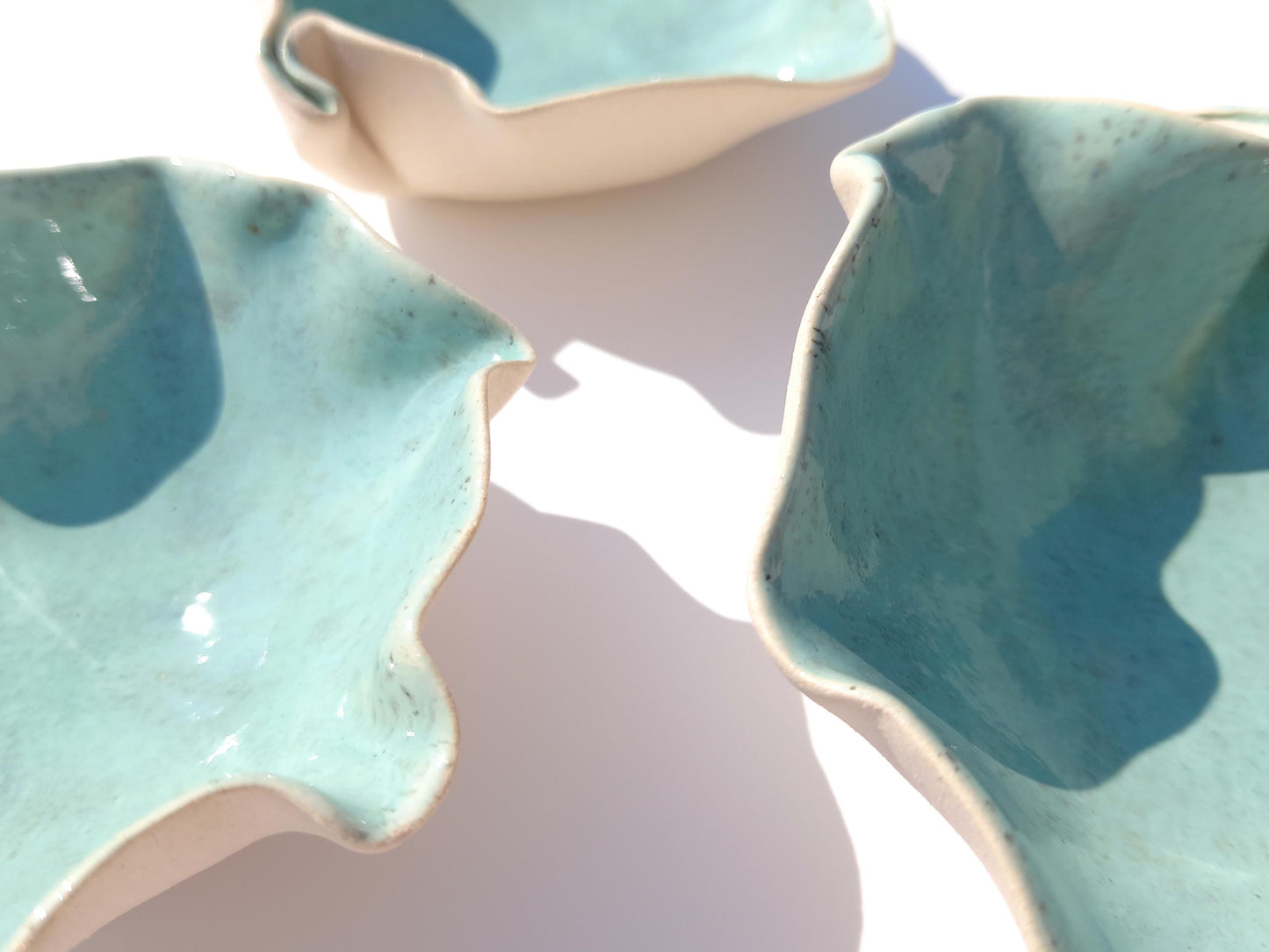 Pastel Green Porcelain Wall Art Sculpture Set - Made to Order