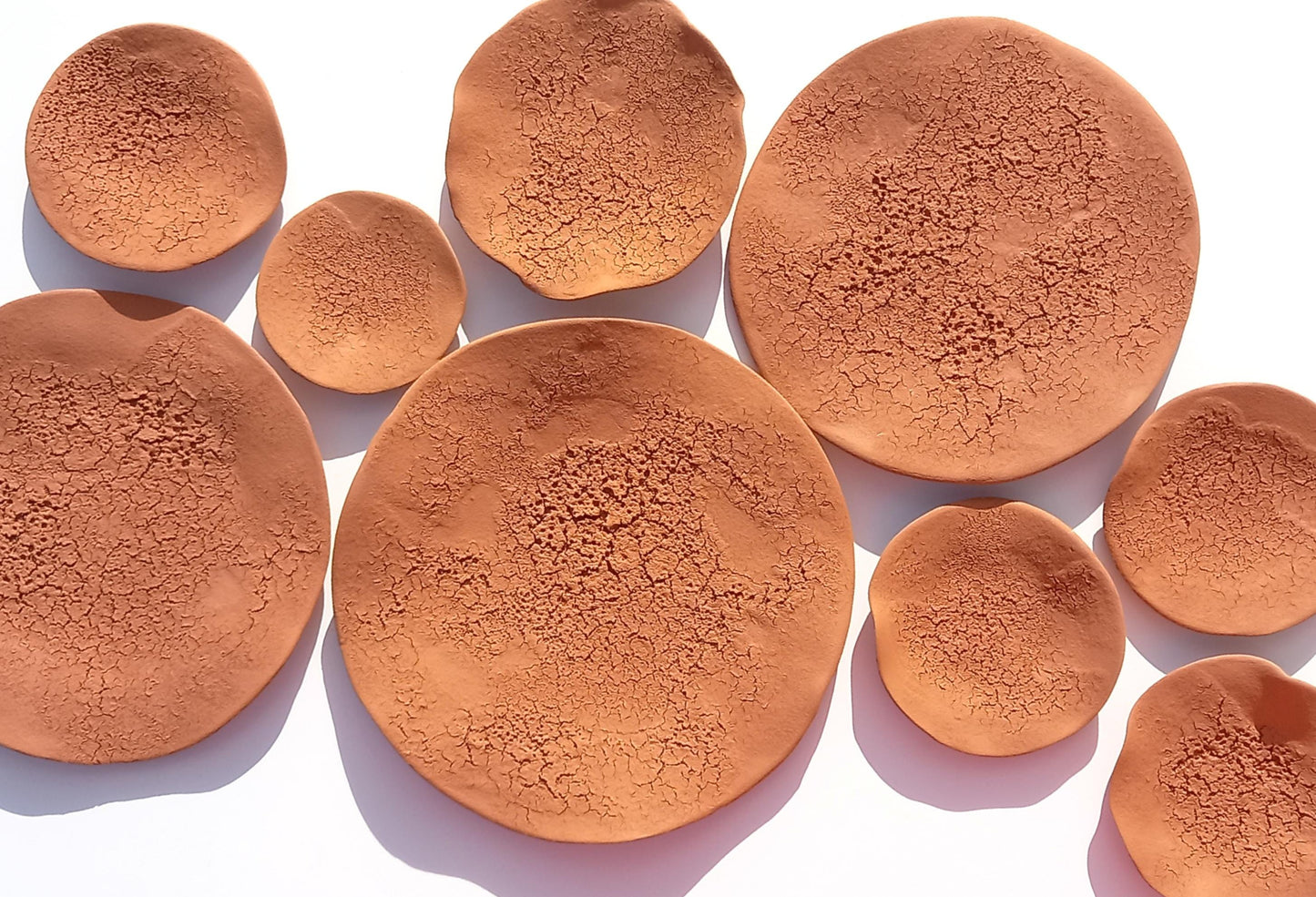 Large Terracotta Wall Art Tiles: Handmade Ceramic Sculpture (MADE TO ORDER)