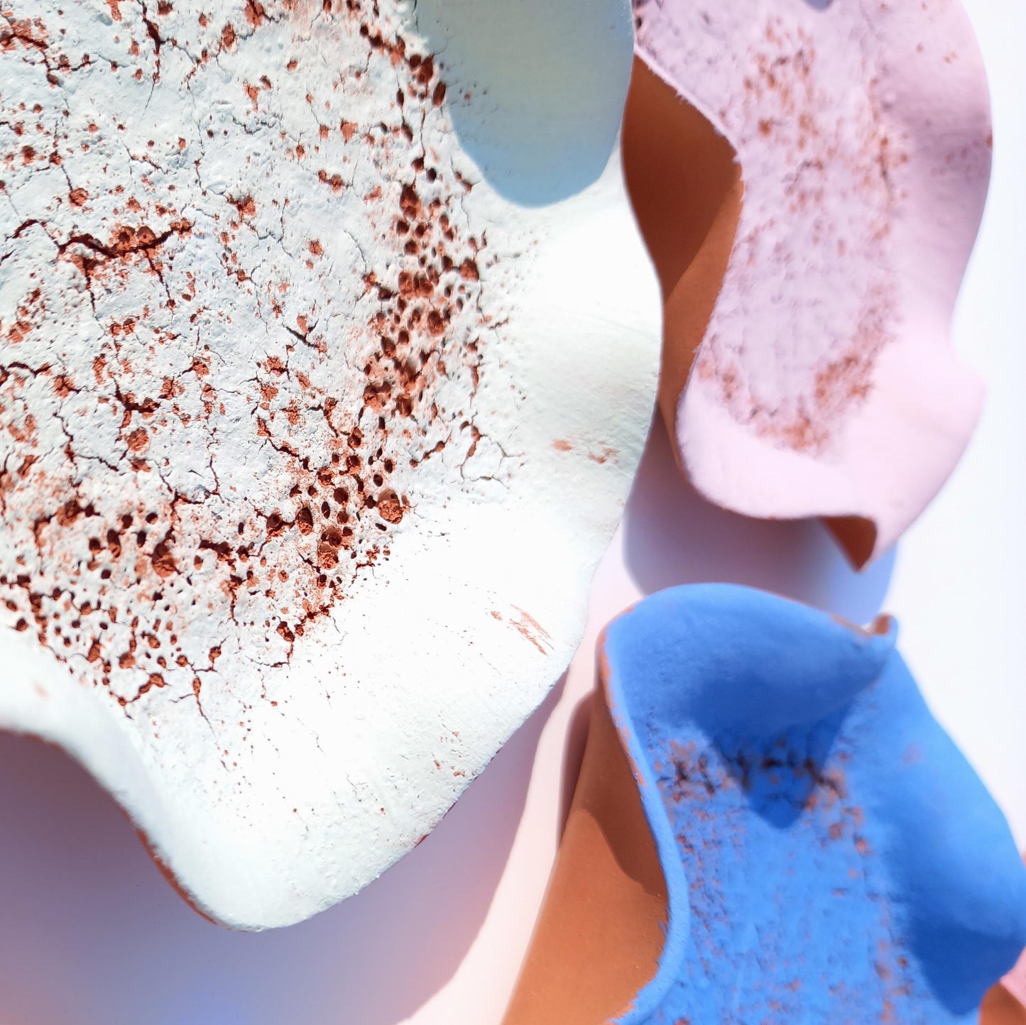 Terracotta Wall Art Tiles: Flower Ceramic Sculpture, Made To Order