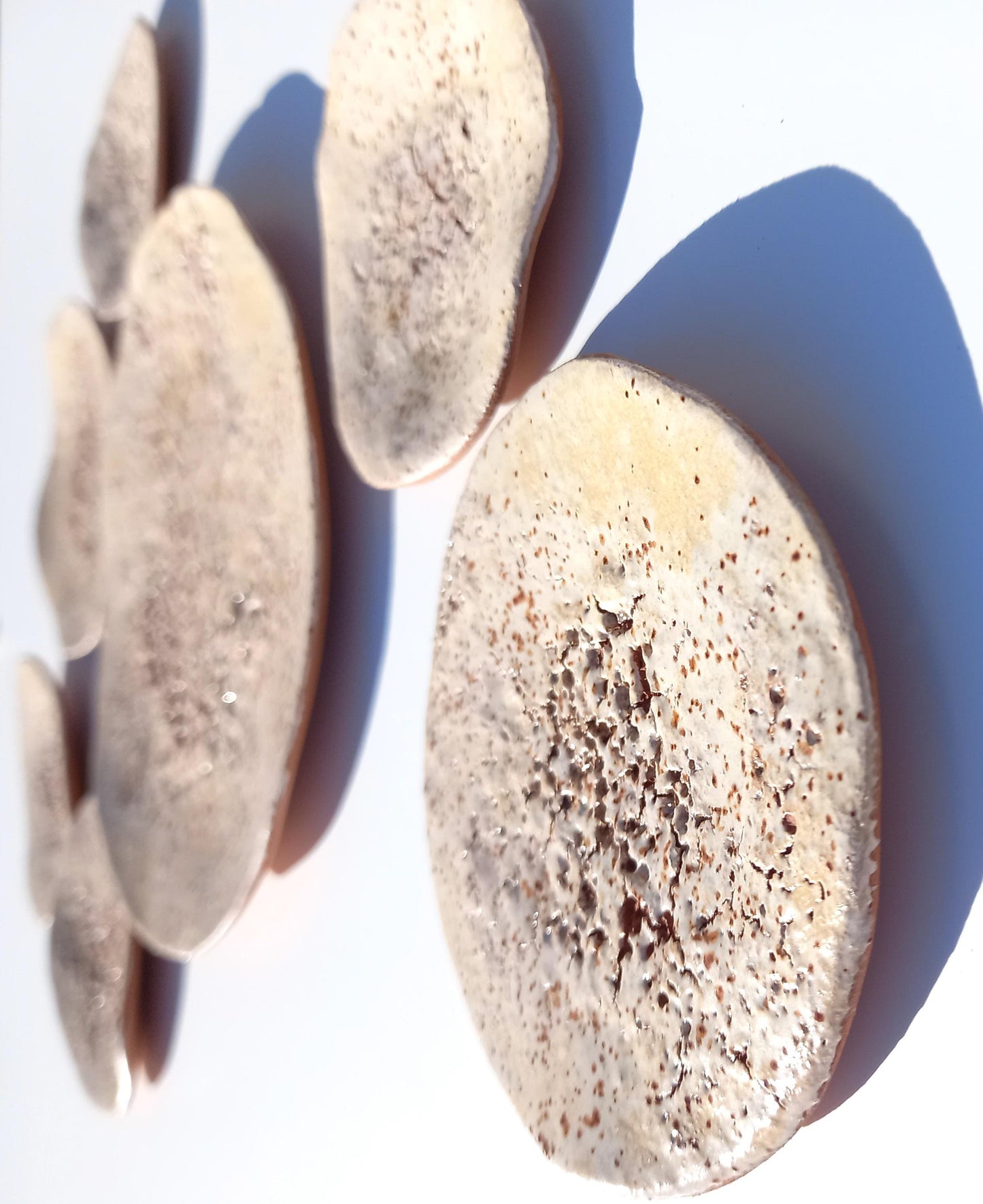 Beige Terracotta Wall Art - Ceramic Wall Sculpture - Modern Decorative Tiles - Made to Order