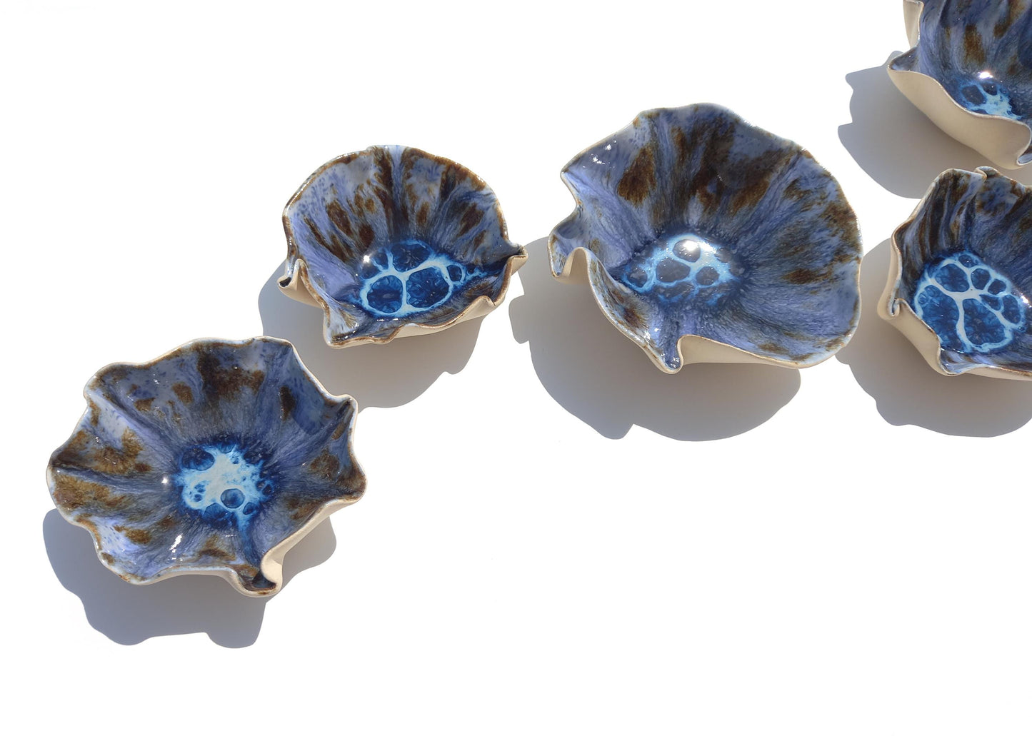 Large Blue Porcelain Wall Art - Ceramic Installation - Minimalist Sculpture - MADE TO ORDER