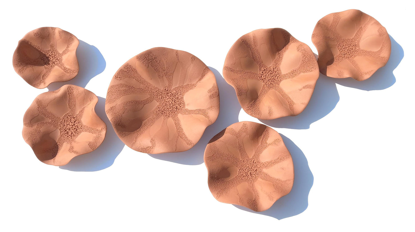 Terracotta Wall Art - Ceramic Wall Sculpture - Modern Decorative Tiles - Made to Order