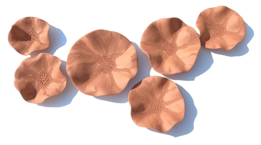 Terracotta Wall Art - Ceramic Wall Sculpture - Modern Decorative Tiles - Made to Order