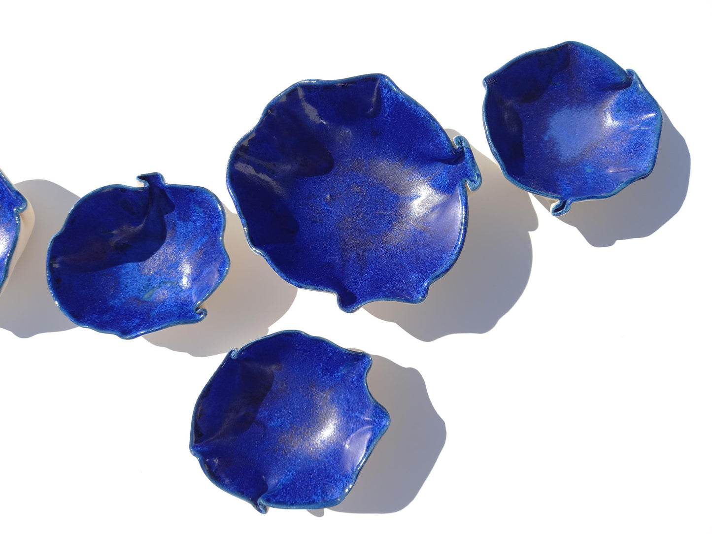 Large Blue Porcelain Wall Art - Ceramic Installation - Minimalist Sculpture - MADE TO ORDER