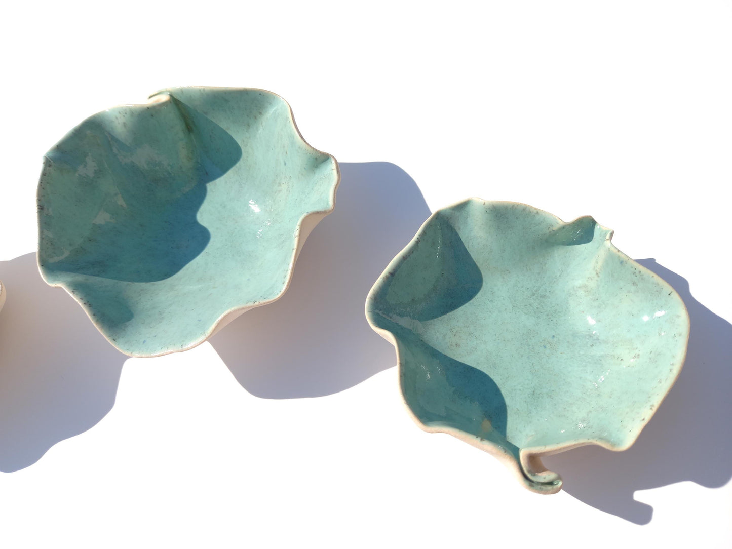 Pastel Green Porcelain Wall Art Sculpture Set - Made to Order
