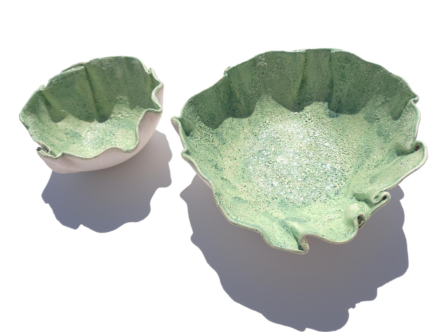 Light Green Ceramic Wall Art Sculpture: Design Your Own Set