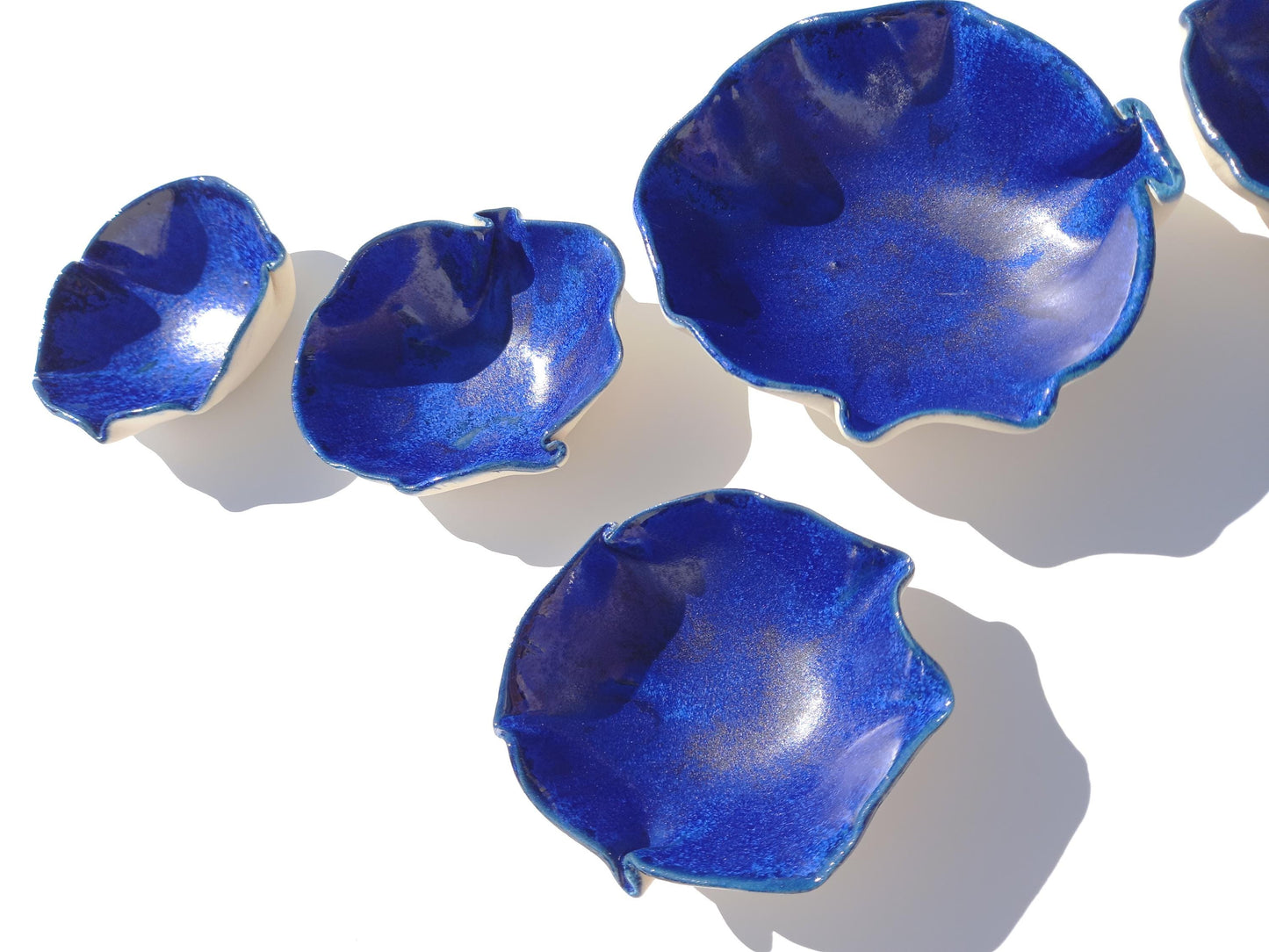 Large Blue Porcelain Wall Art - Ceramic Installation - Minimalist Sculpture - MADE TO ORDER