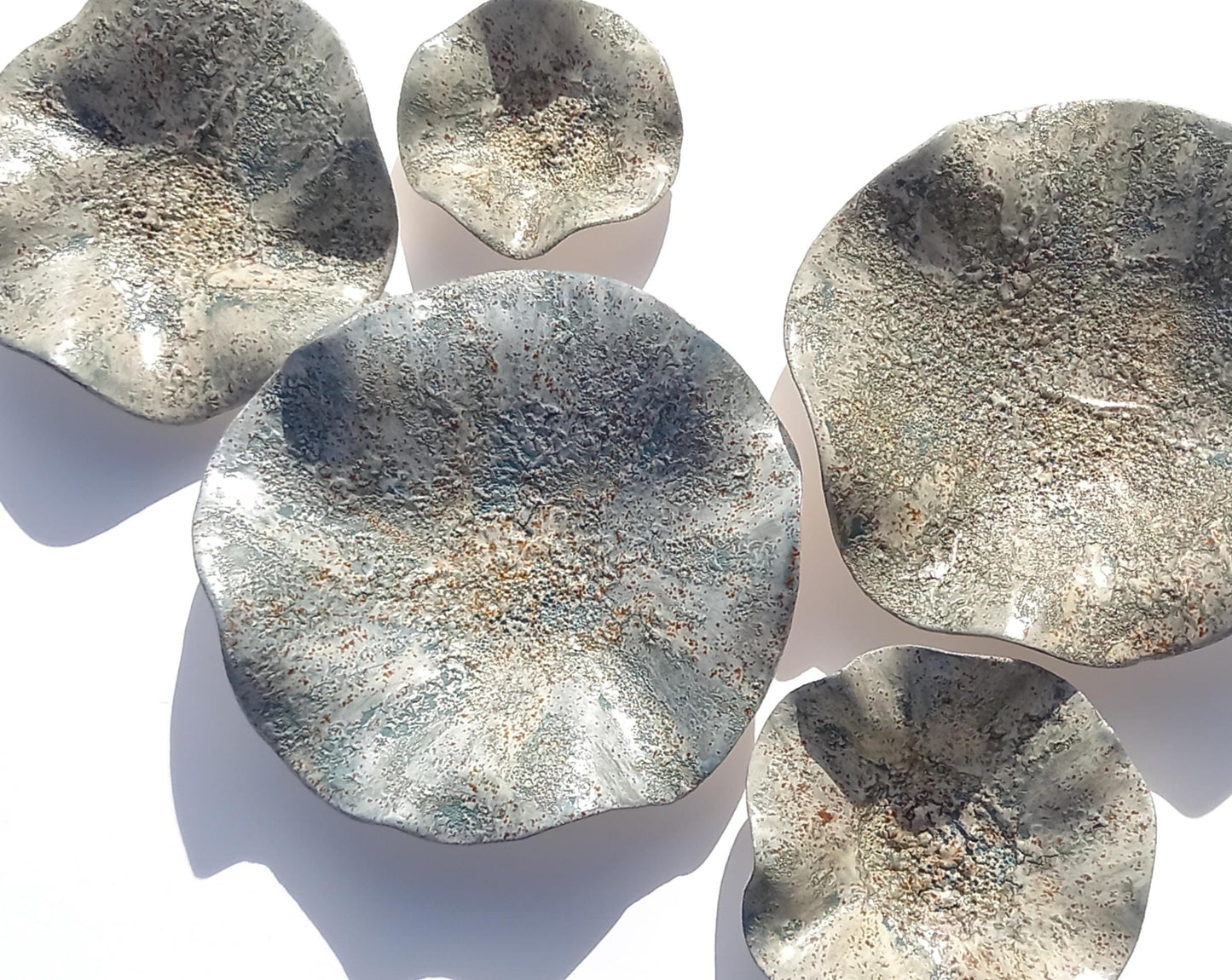 Sage Green Ceramic Wall Art - Modern Flower Sculpture - Made to Order